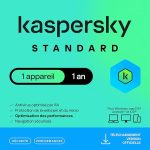 Antivirus Kaspersky Standard 01 postes 01 année
