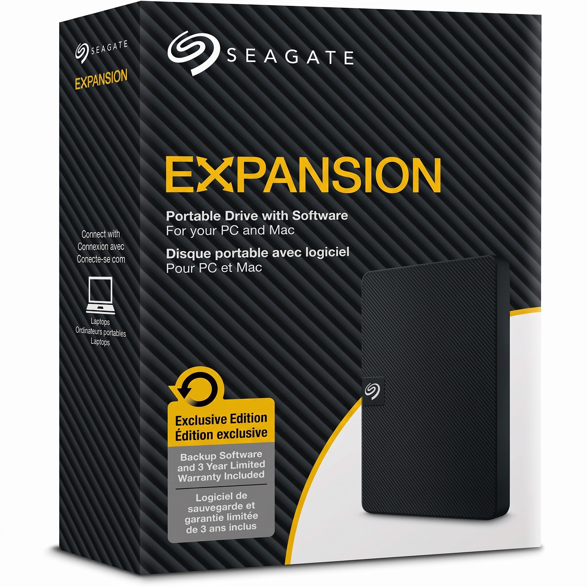 seagate hdd externe 1tb SEAGATE EXPANSION 1TB – USB 3.0 DISQUE DUR EXTERNE – Image 1